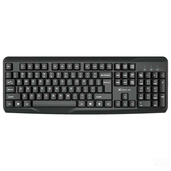 XTrike Me KB-229 EN Wired Keyboard - Full-Size, USB, 104 Keys