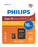 Philips Micro SDHC Memory Card Class 10 High Speed Flash Storage with SD Adapter