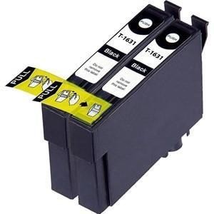 Compatible Epson 2 Black WF-2750DWF Ink Cartridges (16XL)