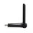 Black USB network adapter with antenna on a white background - eSunrise trade