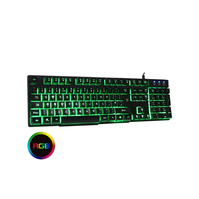 CiT Builder Full Size RGB Gaming Keyboard - UK Layout, USB