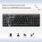 Compoint KM007-W-V2 Wireless Keyboard & Mouse Set - Black