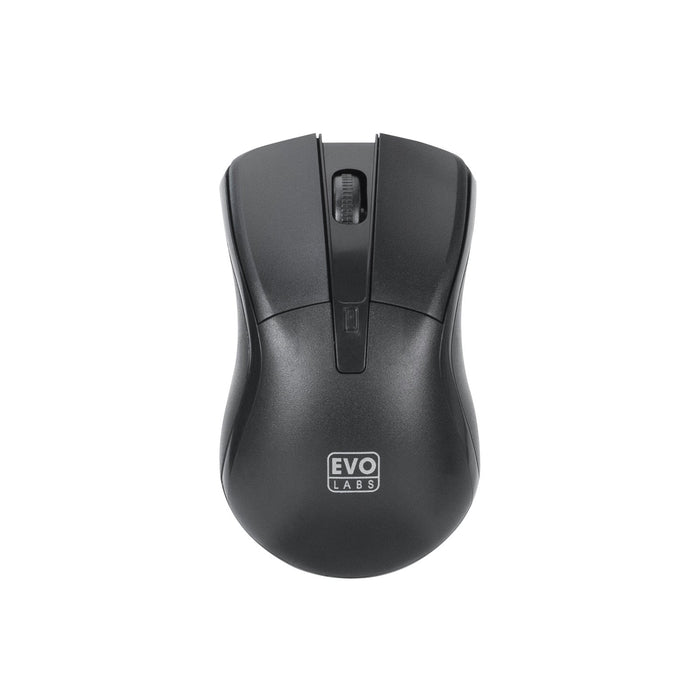 Evo Labs CM-500UK USB Keyboard & Mouse Set - Full Size, Black