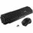 Jedel WS880B Wireless Keyboard & Mouse Combo - UK Layout, 10m Range, Black