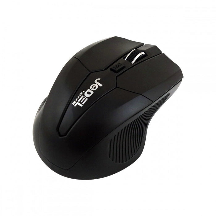Jedel WS880B Wireless Keyboard & Mouse Combo - UK Layout, 10m Range, Black