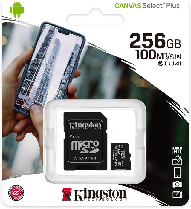 Kingston Canvas Select Plus microSD/microSDHC/SDXC - 16-256GB (A1)