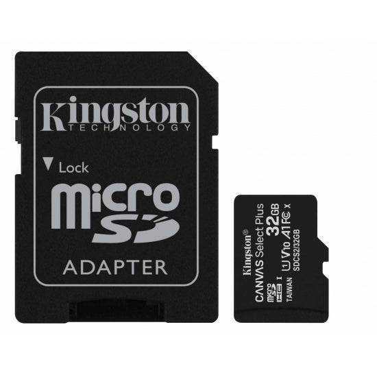 Kingston Canvas Select Plus microSD/microSDHC/SDXC - 16-256GB (A1)
