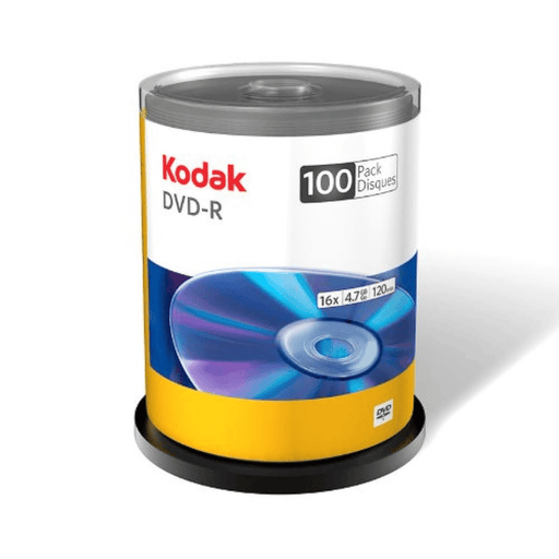 Kodak DVD+R 16— 4.7GB 120 Min - 100-Pack