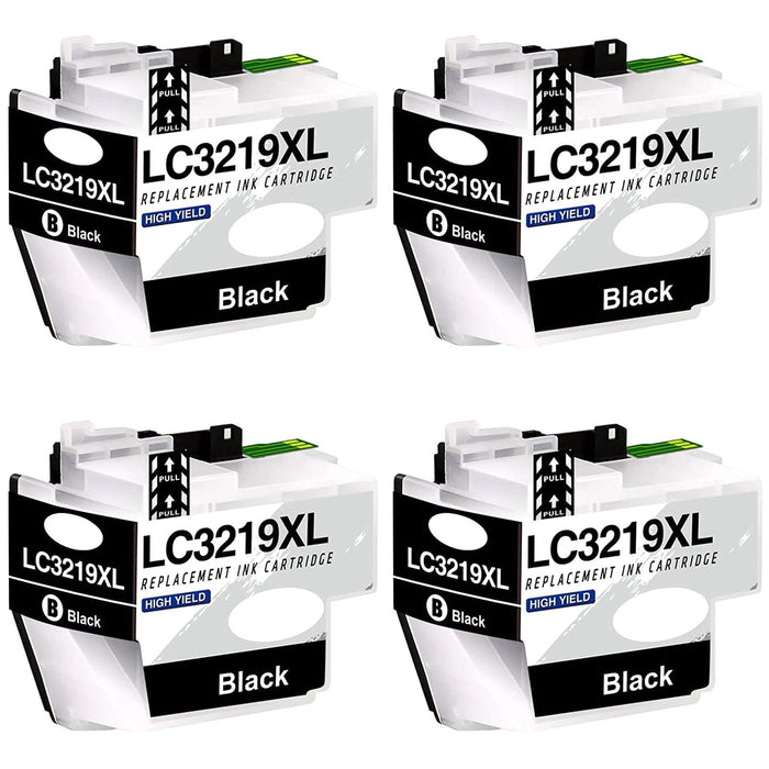 Compatible Brother 1 Set of 4 Black LC3217/LC3219 Ink Cartridges