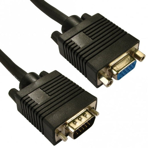 Two VGA cables with connectors on a white background