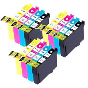 Compatible Epson T1295 Ink Cartridges 3xCyan 3xMagenta 3xYellow 3xBlack - Pack of 12 - 3 Sets - King of Flash UK