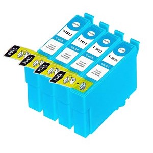Compatible Epson 18XL T1812 4xCyan Ink Cartridge - Pack of 4 - King of Flash UK
