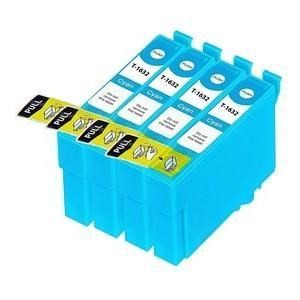 Compatible Epson T1632 Cyan Ink Cartridge - Pack of 4 - King of Flash UK