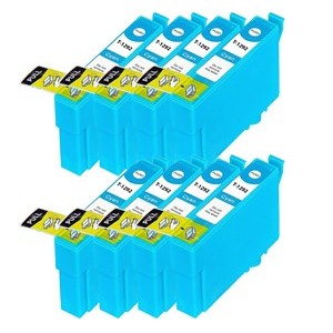 Compatible Epson T1292 Cyan Ink Cartridge - Pack of 8 - King of Flash UK