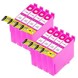 Compatible Epson T1283 Magenta Ink Cartridge - Pack of 8 - King of Flash UK