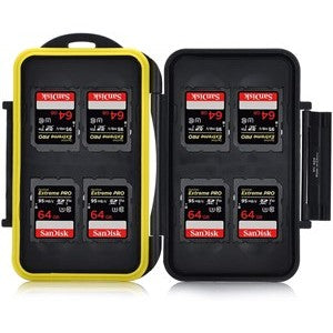 8 x SD / SDHC / SDXC Holder Water Resistant Shock Proof Memory Card Storage Case - King of Flash UK