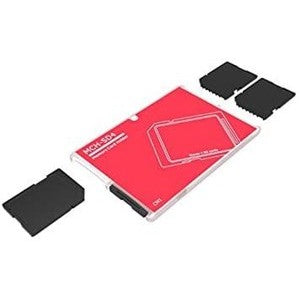 Memory, Credit Card Style Storage Holders for (4 SD Rose) Writable Labels, Ultra Thin - King of Flash UK
