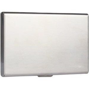 Anti-shock Waterproof Silver Stainless Steel Metal Memory Card Case Holder - King of Flash UK