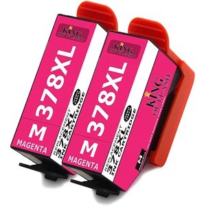 Compatible High Capacity Ink Cartridges 378XL x 2 Magenta - King of Flash UK