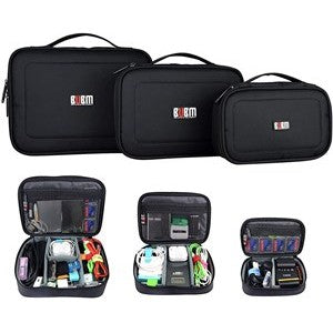 Sac De Rangement BUBM Pour Câbles Et Accessoires Électroniques - Taille Medium, Noir - 4