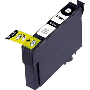 Compatible Epson T0801 High Capacity Ink Cartridge - 1 Black - King of Flash UK