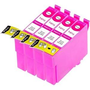 Compatible Epson T0713 Magenta Ink Cartridge - Pack of 4 - King of Flash UK