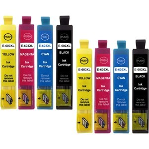 Compatible Epson 603XL High Capacity Ink Cartridges Pack of 8 - 2