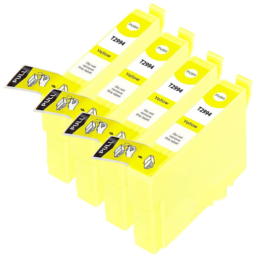 Compatible Epson T2994 (29XL) Ink Cartridges Yellow - Pack of 4 - King of Flash UK