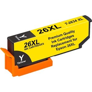 Compatible Epson 26XL T2634XL High Capacity Ink Cartridge - 1 Yellow - King of Flash UK