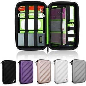 Electronic Organizer, BUBM Travel Cable Bag/USB Drive Shuttle Case/ Electronics Accessory Organizer For Home Office-Grey In | Whizz Electronic Organizers - Foto 9