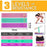 Hip Circle Resistance Premium Glute Booty Exercise Squat Gym Band, Non-Slip Elastic Loop Leg Resistance Bands for Strength Training, Suitable for Men and Women - Pink, Blue,Purple - King of F
