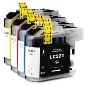 Compatible Brother LC223 - Black / Cyan / Magenta / Yellow - Pack of 4 - 1 Set - King of Flash UK