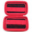 Red/Black Portable Carry Case Organiser Medium, 8 x USB Sticks, Memory Cards, Cables & Mobile Phone Slot - King of Flash UK