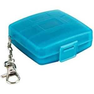 Memory Card Holder Storage Case For Micro SD SDHC SDXC & Sim Card with Keychain - King of Flash UK