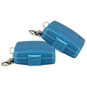 4 x SD/SDHC Portable Strong Storage Protection Case ideal for Carrying Around - Holds 4 SD Cards - Blue - King of Flash UK