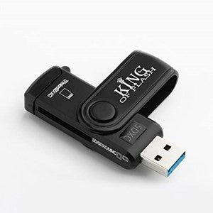 USB 3.0 Memory Card Reader/Writer for SD, SDHC, SDXC, MMC, RS-MMC, UHS-I, Micro SD, Micro SDHC, Micro SDXC, TF, and Mini SD Cards - King of Flash UK